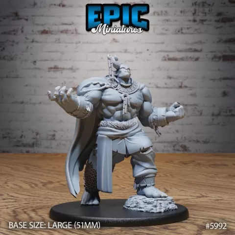 Ogrillon Brute Unchained / Orc Ogre Hybrid / Cave Beast / Troll Warrior / Forest Monster / Giant Humanoid Creature / Woodland Encounter by Epic-Miniatures
