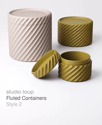 Fluted Container Style 2