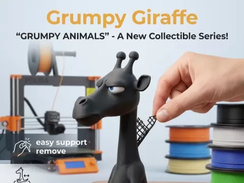 Grumpy Giraffe – From the "Grumpy Animals" Collection
