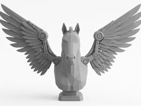 Cyber pegasus bust