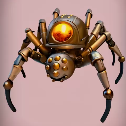 Steampunk Robot Spider