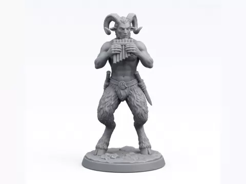 Satyr statue