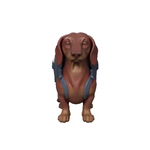 Dachshund pencil holder
