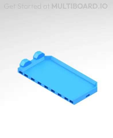 2x4 MU - Right Support End - Modular Bolt-Locked Shelf