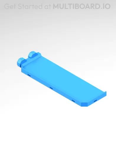 2x6 MU - Left Support End - Modular Bolt-Locked Shelf