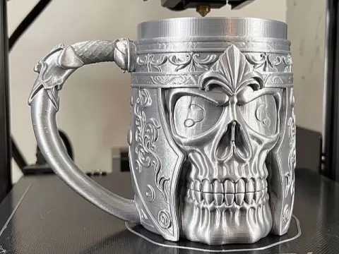 Nordic skull beer mug
