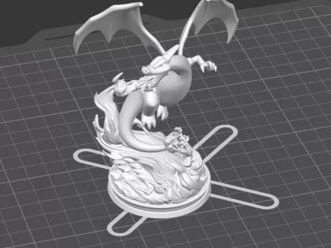 Charizard trono de fuego