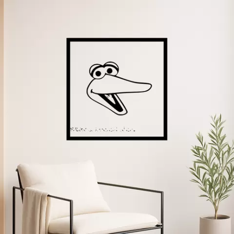 Big Bird Big Bird Bert Wall Art Framed