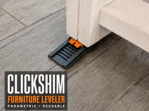 Parametric Adjustable Furniture Leveler