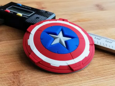 Captain America's shield keychain
