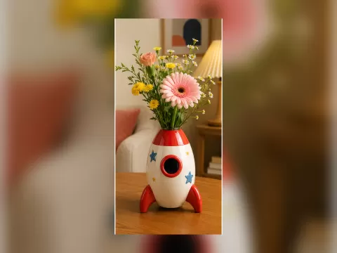 Wazon Clay Moon Display Vase