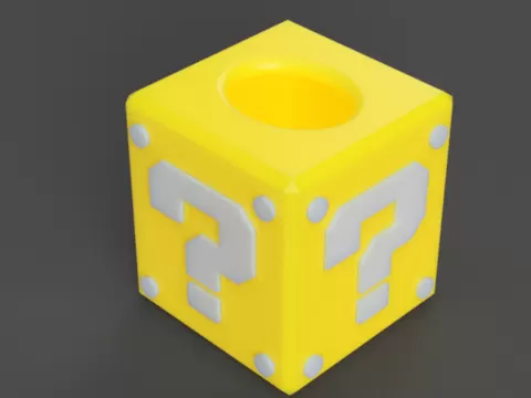 Mario Question Block Tissue Box