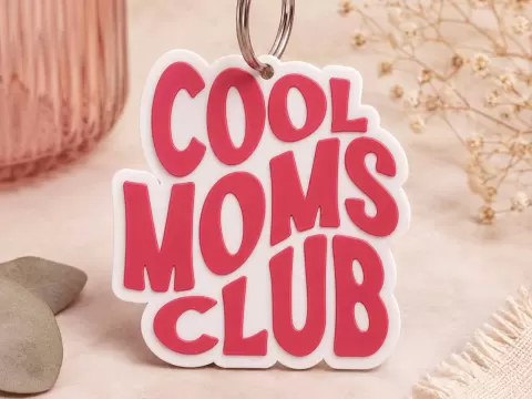 Cool Moms Club Keychainby PlainMesh