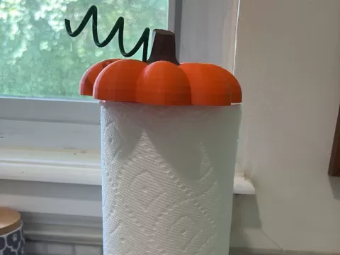 pumpkin paper towel holder