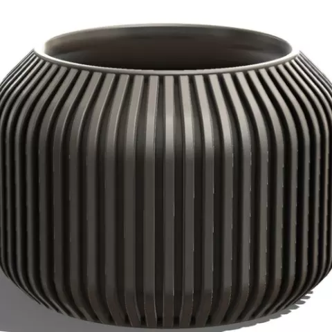 Modern planter pot - 3d model