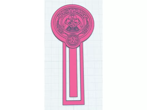 Hunger games bookmark  (District 12)
