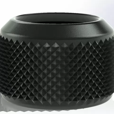 Sharp diamond planter pot - 3d model
