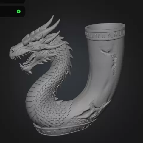 dragon drinking horn 5by chewytiger