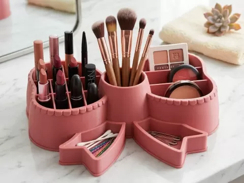 Bow Vanity Organizer - Makeup & Accessory Storage
