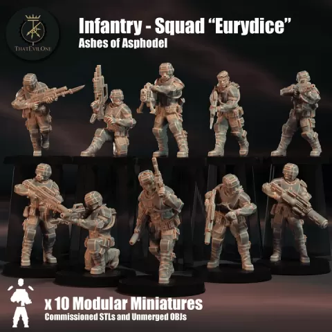Infantry Squad "Eurydice" - Commissioned by ThatEvilOne