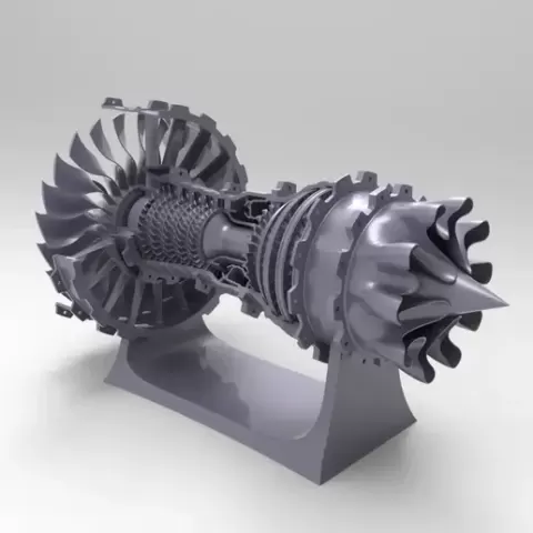 jet engine 3D Printable Model