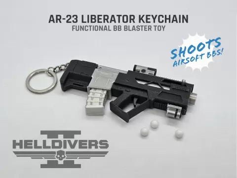 AR-23 Liberator Keychain — Functional Blaster Toy
