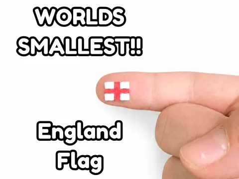 WORLDS SMALLEST ENGLAND FLAG