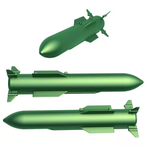 R-37 long range / aircraft missile / R 37 missile / missile stl / Missile Launcher / Air Intercept Missile