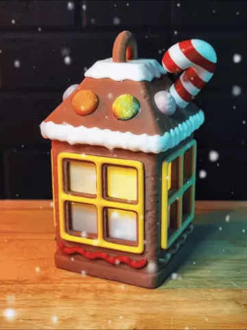 Gingerbread House Lantern