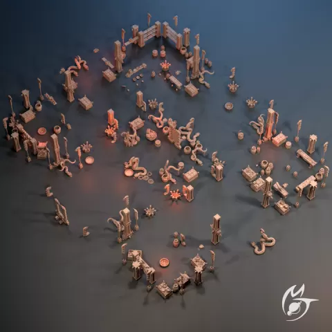 Lizardfolk Pyramid Objects & Props by Making Tlon