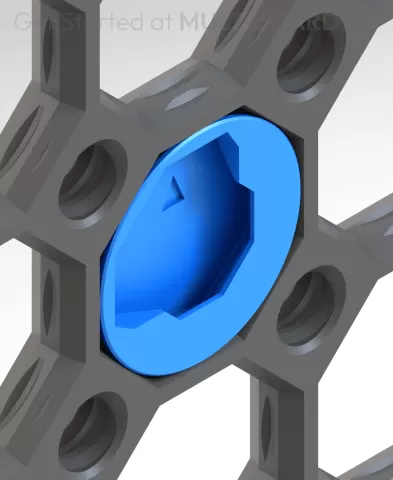 Bottom Right - Half Fix Point Hole - Large Thread
