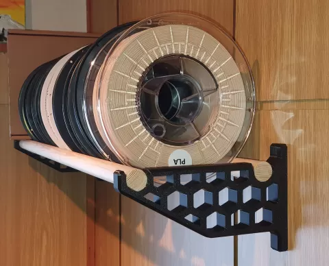 Filament spool shelf honeycomb