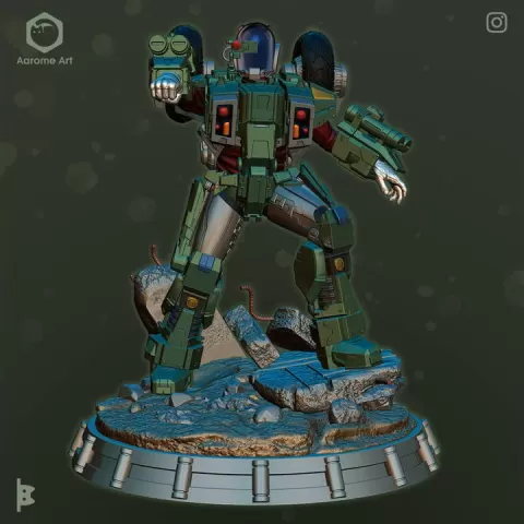 Motorcycle robot by Aarome_Art