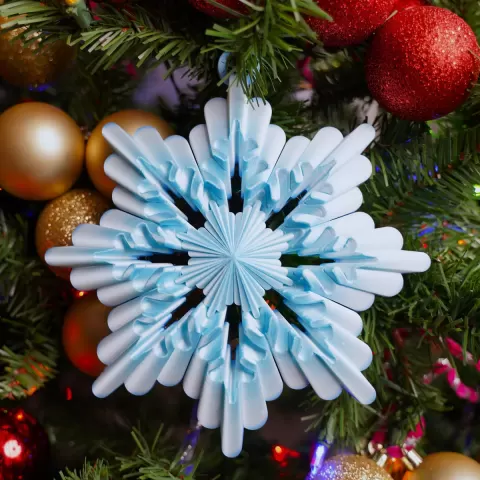 Floral Snowflake Ornament