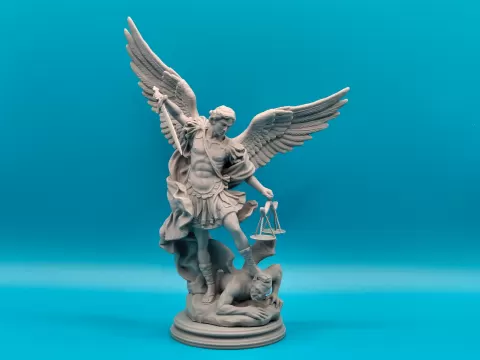 Archangel Saint Michael Defeating Lucifer