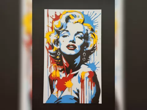 Marilyn Monroe Pop Art HueForge Print