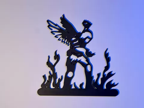 Art mural Burning Defender Olofmeister CSGO/CS2