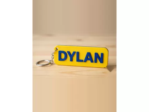 Dylan Personalized Name Keychain | 3D Printed Tag for Backpack & Keys
