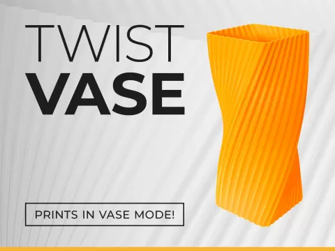 Modern Mini Twist Vase - prints in vase mode!