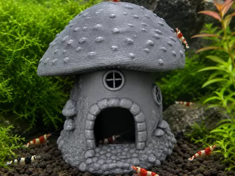 Pilzhaus für Garnelenaquarien