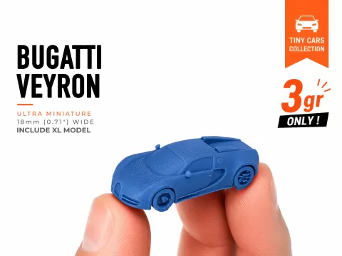 Tiny Bugatti Veyron - Mini Cars Series