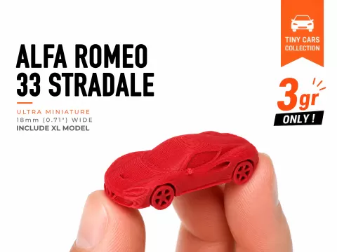Tiny Alfa Romeo 33 Stradale - Mini Cars Series