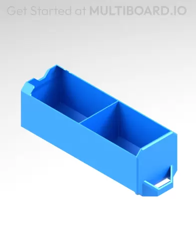 1x1x2.5 LU - Row Divided - MultiBin Simple Drawer