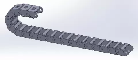 Drag Chain with removable closing brackets