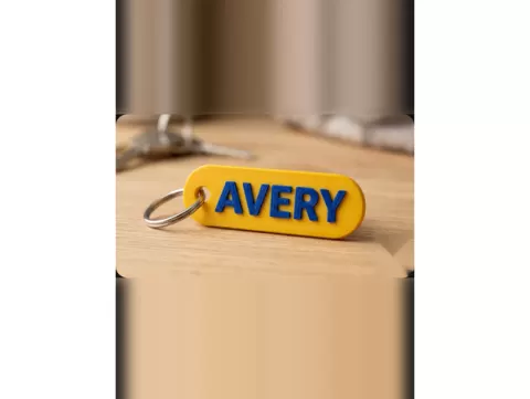 Avery Personalized Name Keychain | 3D Printed Tag for Backpack & Keys