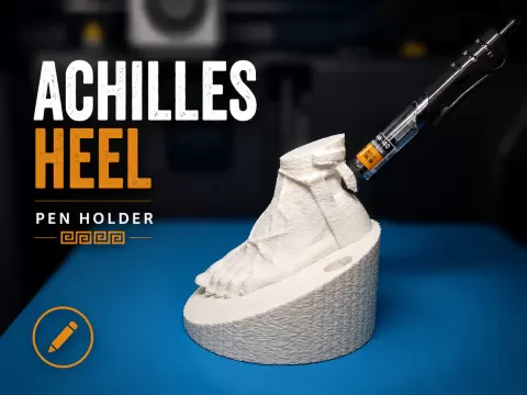 Achilles Heel Pen Holder