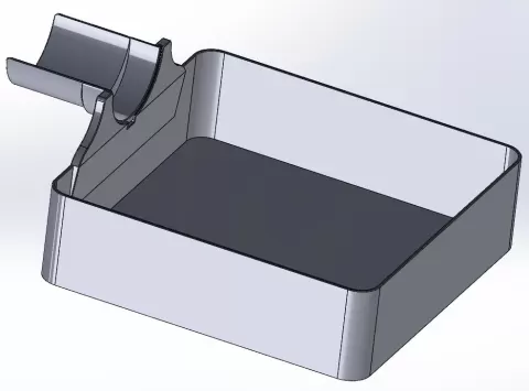 Debris Filter Pan with Pour Spout - Flusensiebwanne