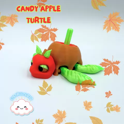 Candy Apple Turtle by ColorCloud3D