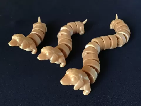 Articulated Dachshund - 3 Different Lengths - No supports required.