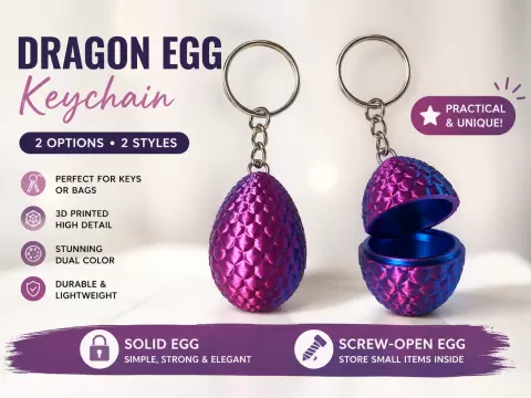 Dragon Egg Keychains